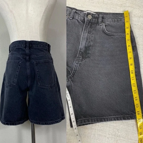 SOLD Black Reformation Mom Shorts - Picture 2 of 6